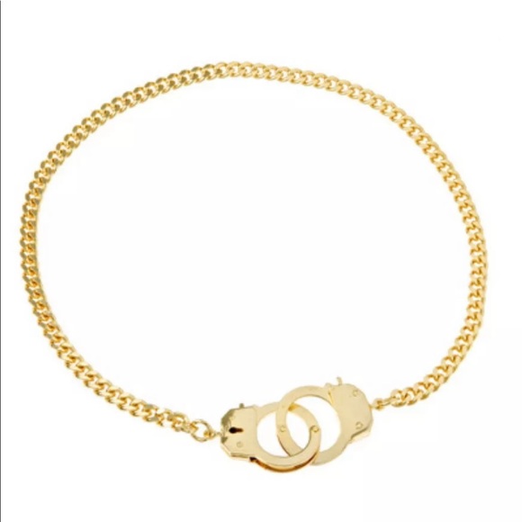 New Working Handcuff Gold Necklace - Picture 2 of 3
